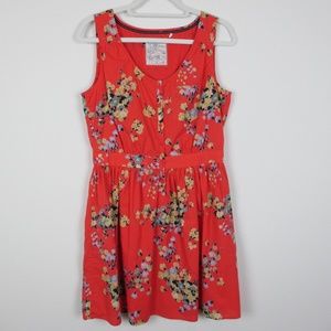 Fat Face, Women's Floral Dress 100% Cotton, 12